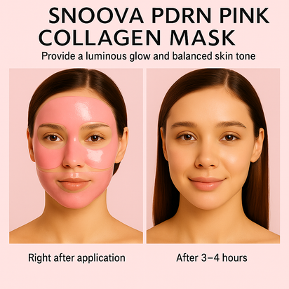 Snoova PDRN Pink Collagen Mask – Box of 4