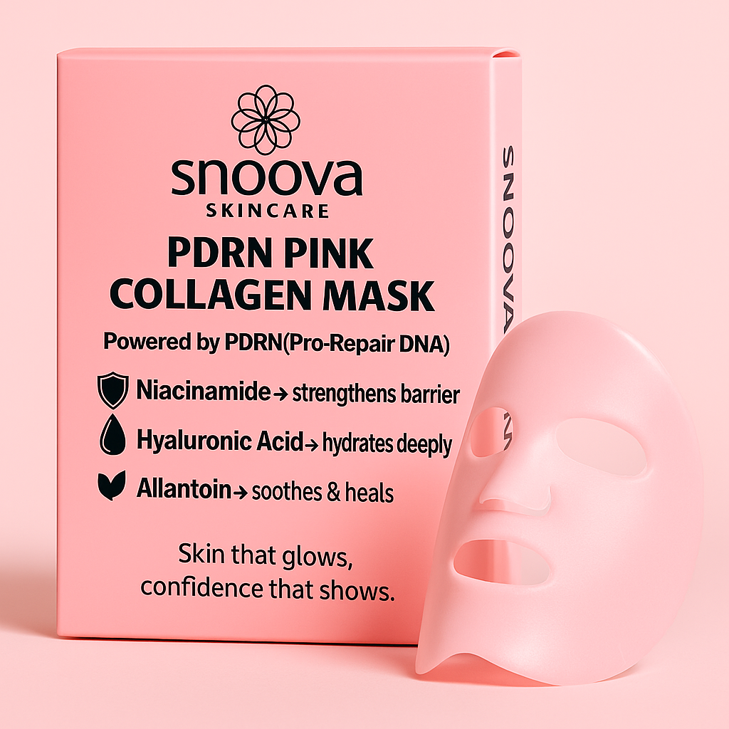 Snoova PDRN Pink Collagen Mask – Box of 4