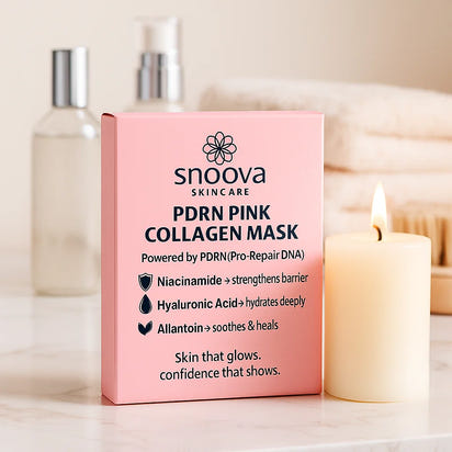 Snoova PDRN Pink Collagen Mask – Box of 4
