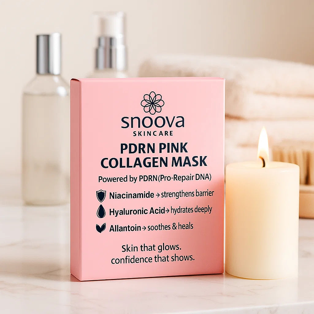 Snoova PDRN Pink Collagen Mask – Box of 4